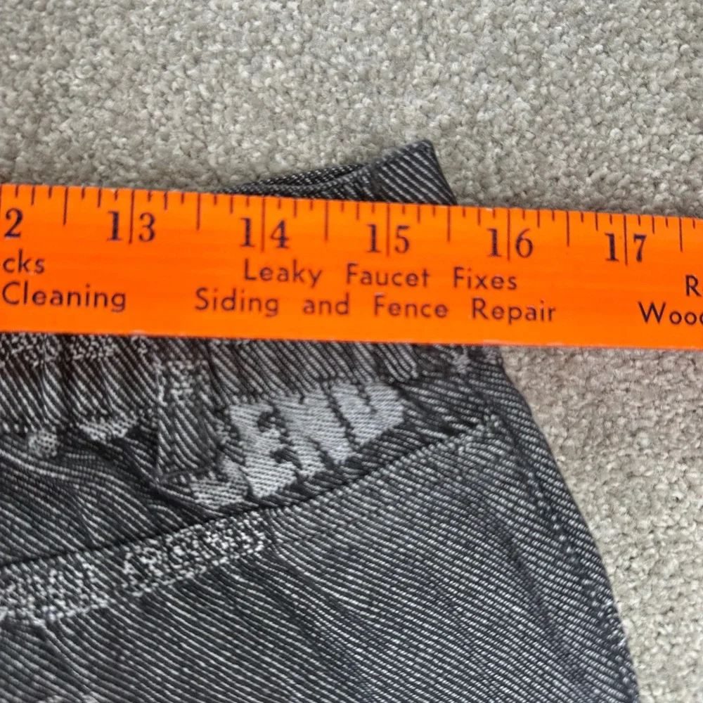 Full Send Denim Street Jeans Mens Medium‎ All Over Print Gray Skate Pants New